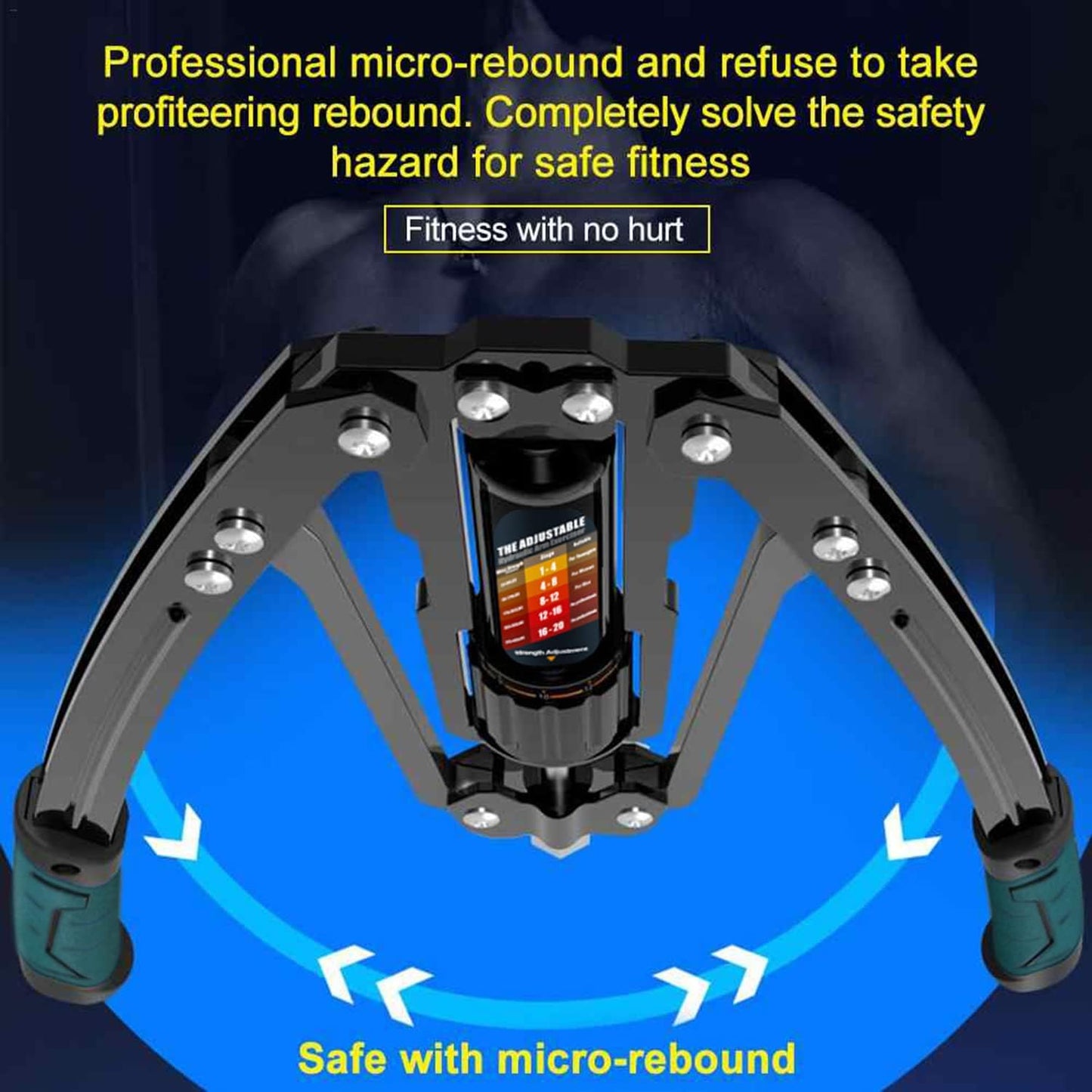 Twister Arm Exerciser - Adjustable 22-440Lbs Hydraulic Power, Home Chest Expander, Shoulder Muscle Training Fitness Equipment, Arm Enhanced Exercise Strengthener.